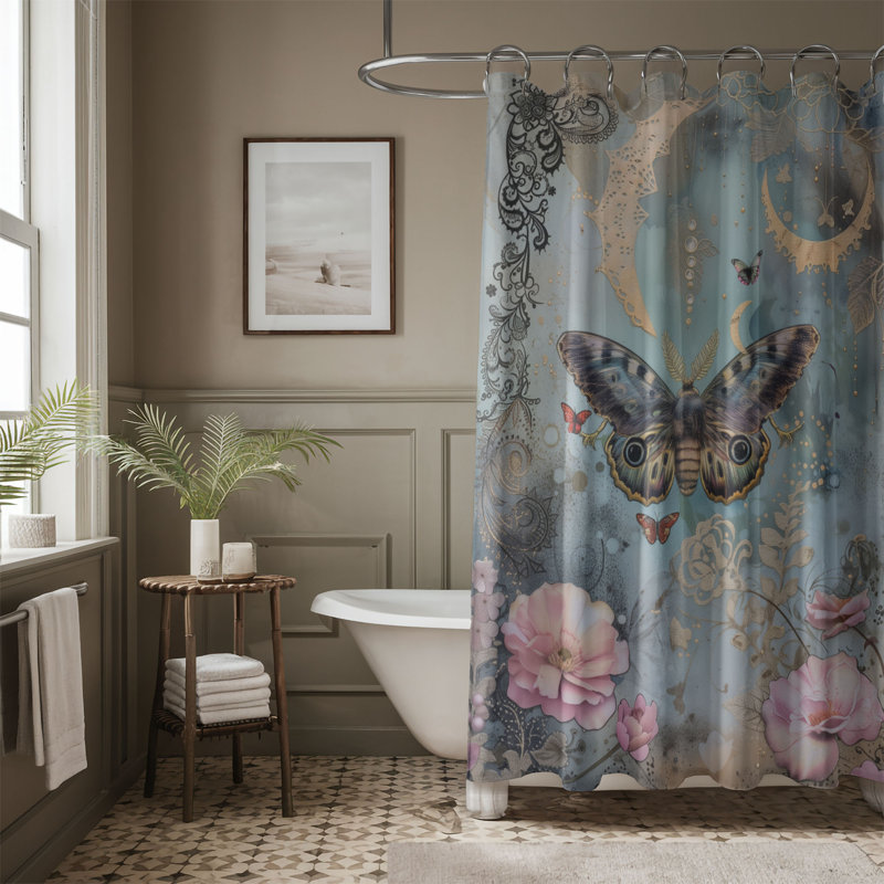 Mystic Journal - Rideau de douche standard 1 pièce, H 74 po x l 40 po