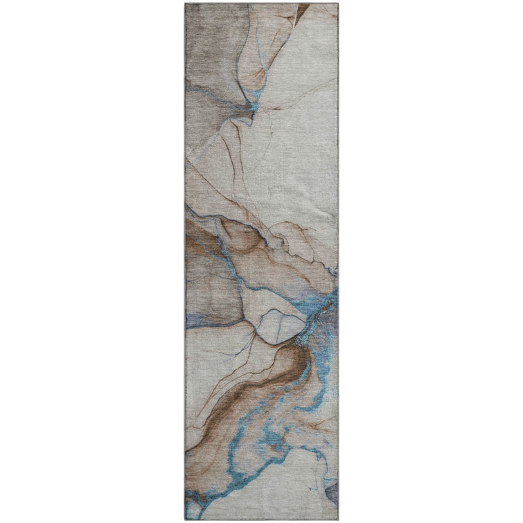 Premium Machine Washable Mehara AMF1690 Abstract Rug
