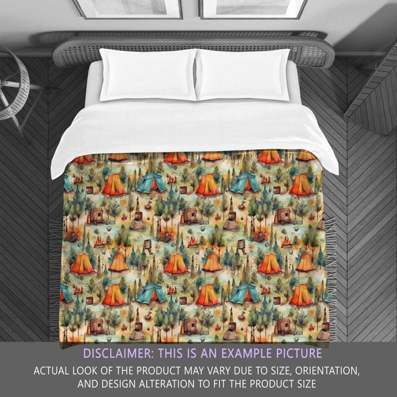 Camping Scenery Comforter, King Comforter