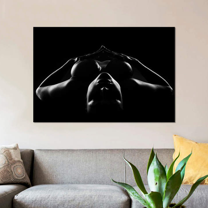 Modern & Contemporary, 26" H x 40" W, Wrapped Canvas, No Frame