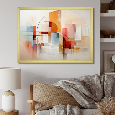 Jamas " Abstract Landscape Intertwined " Mixed Media Print