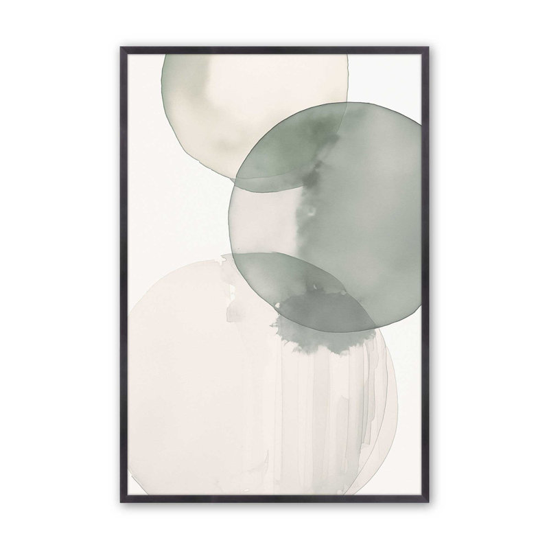 Silent Spheres II, Cadre en zinc patiné, H 15,25 po x l 12,25 po