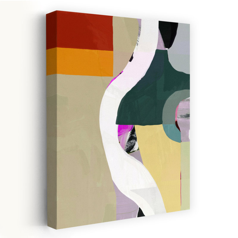 Art contemporain contemporain abstrait géométrique, H 36 po x l 24 po