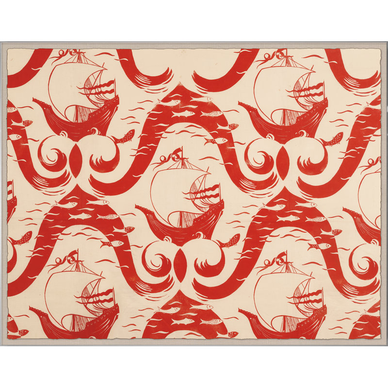 Red Sea Print by Paule Marrot, Acrylic Box, 44" H x 56" W x 1.25" D