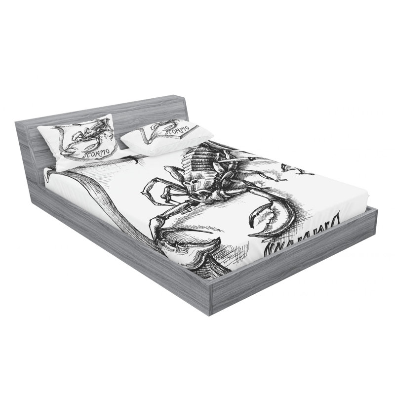 Microfiber Sheet Set, Queen Sheet Set + Fitted Sheet + 2 Pillowcases