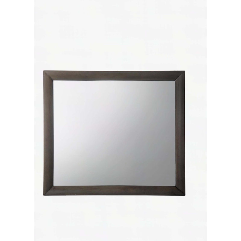 Ireland Gray Oak Finish Mirror, Gray, Rectangle, 35" x 39"