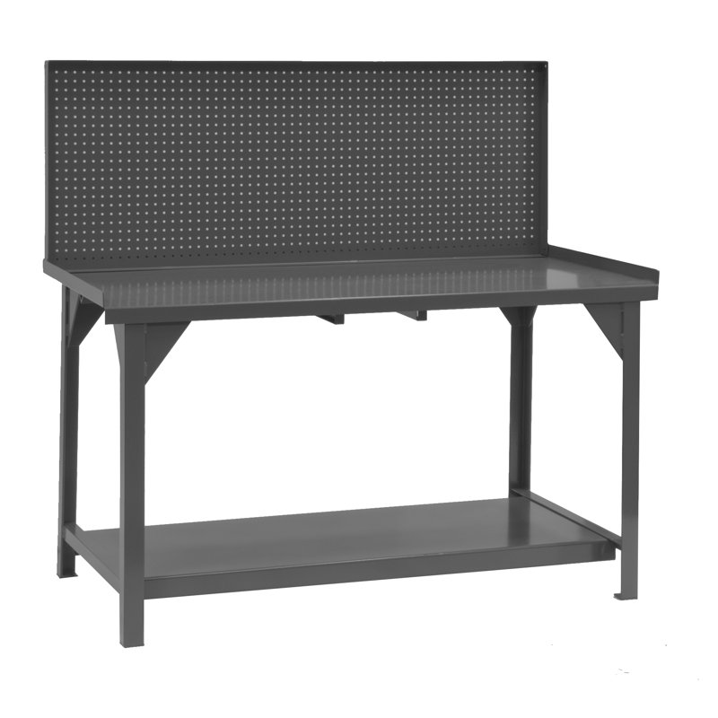 Steel Top Workbench, 34" H x 72" W x 30" D