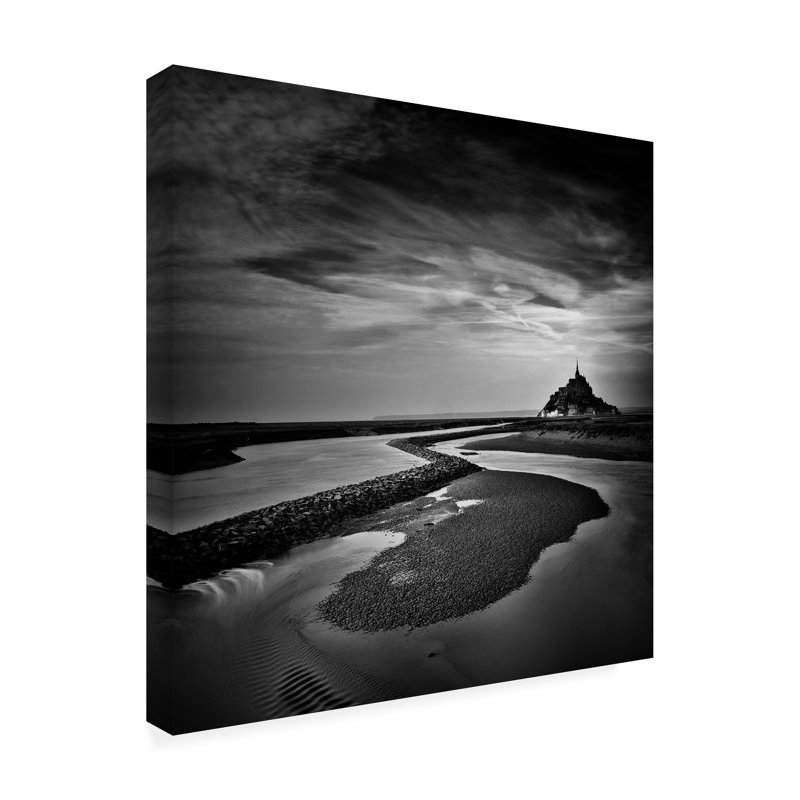 " Le Mont Saint Michel ", 18" H x 18" W x 2" D