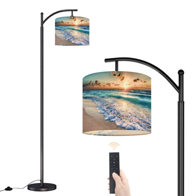 Lampe sur pied à arc avec abat-jour réglable Sunrise beach Cancun
