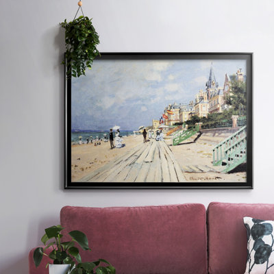 " Beach At Trouville " by Claude Monet