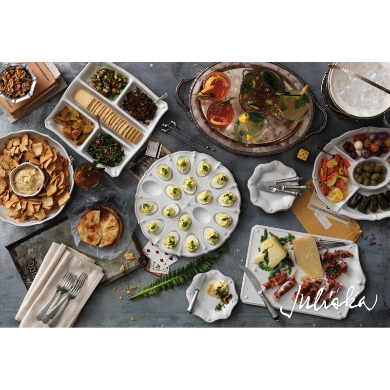 Berry & Thread Appetizer Platter - Whitewash
