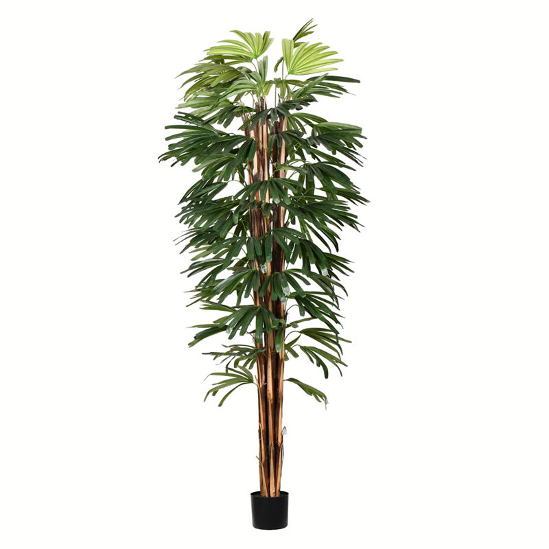 Artificial Potted Rhaphis Tree, 84" H x 38" W x 38" D