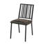 Chaise d'appoint rembourrée noire Zudora (ensemble de 2)