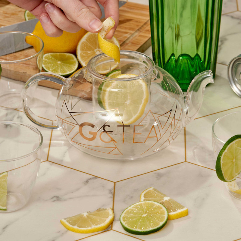 Fairmont Park Holzer 800ml Glass Solid Colour Teapot