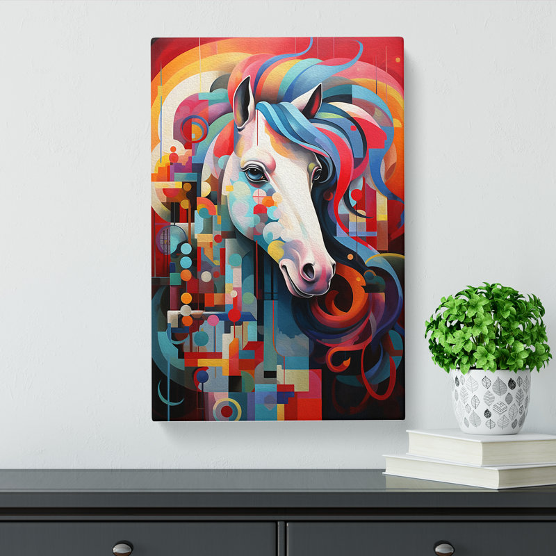 Pony Orphism - Wrapped Canvas Print, 60cm H x 40cm W x 3cm D