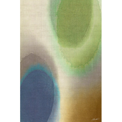 Overtone Blue II - Wrapped Canvas Art Prints