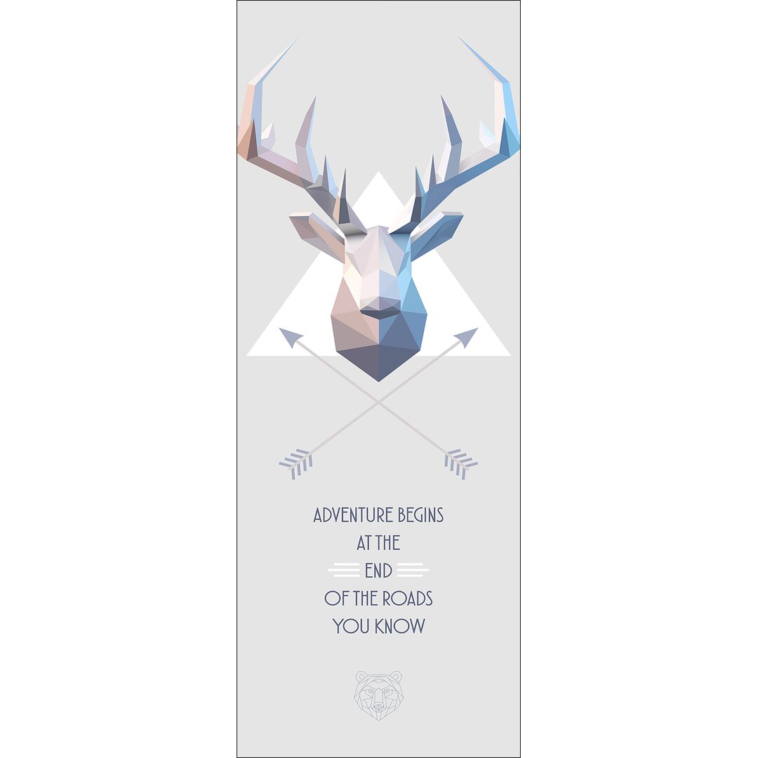 Leinwandbild Polygonal Deer