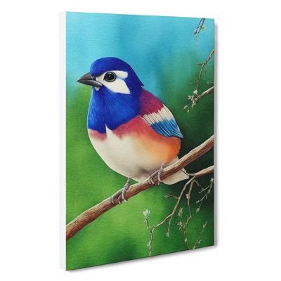 XC1022-5098X Watercolour Bird - Wrapped Canvas Print
