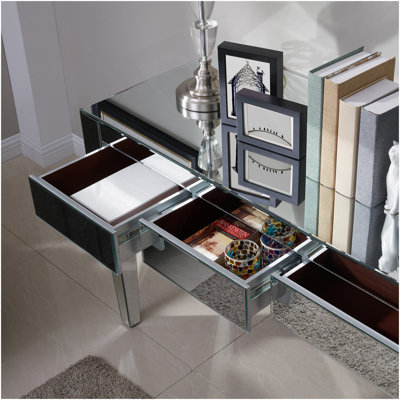 Bureau à miroir Darien - Glam - Argent