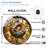 Turtle Shell Wall Clock Decor Art - 12'' Modern Glass Wall Clock
