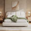 Lit tapissier en lin Linden-1482999766