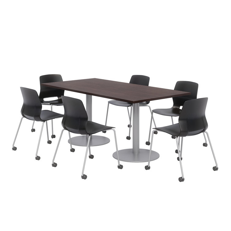 72" L Rectangular Breakroom Table and Chair Set