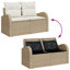 124cm Wide Patio Sofa with Cushions