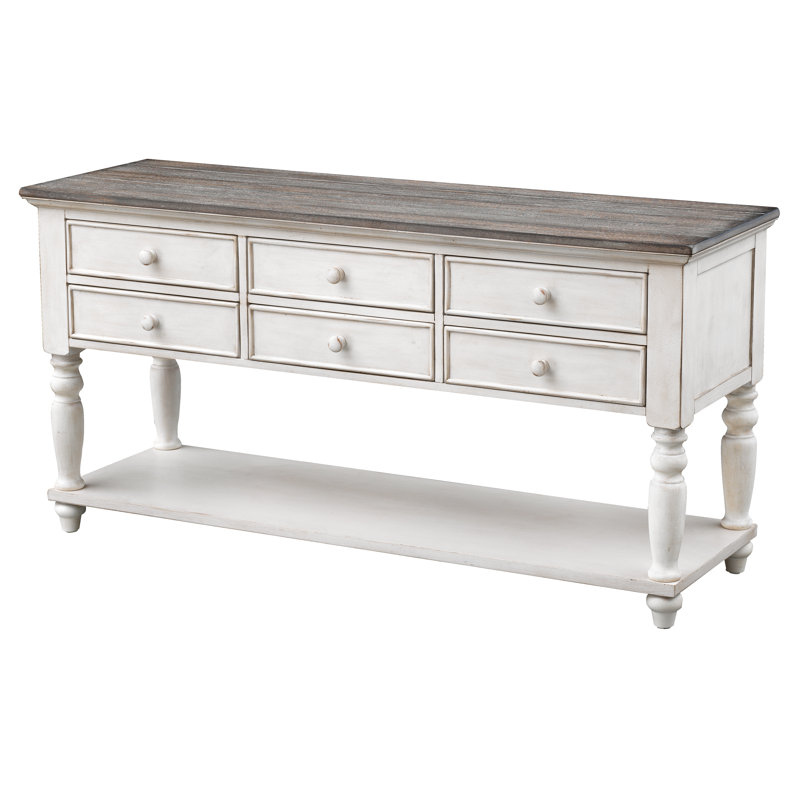 Barrette 60'' Console Table, Cream