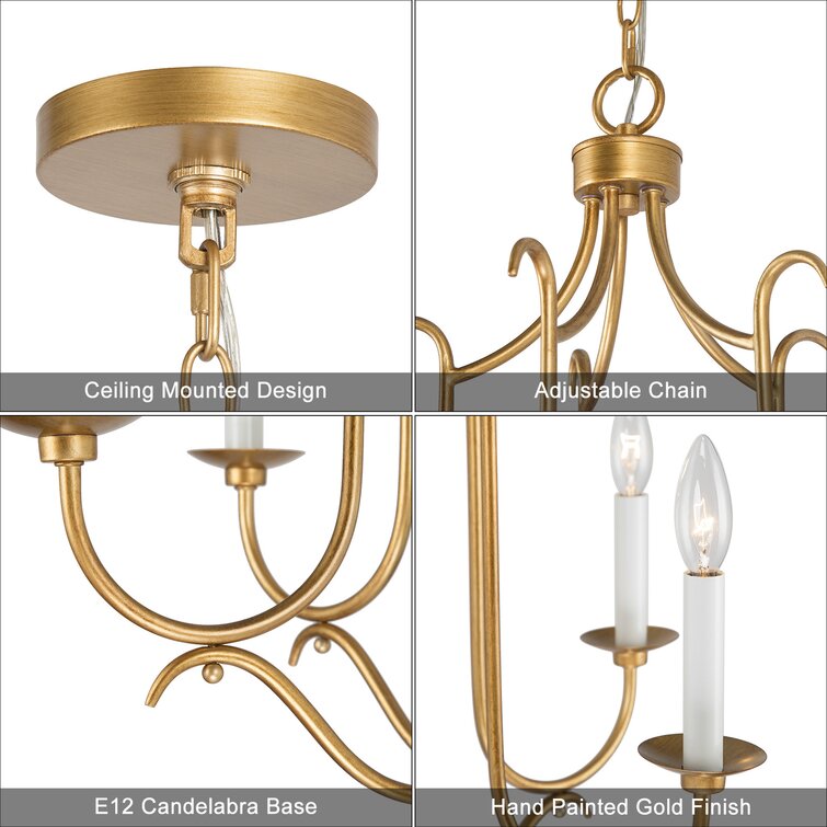 Caraviello 5 - Light Candle Style Classic / Traditional Chandelier Rosdorf Park