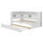Wood Daybed With Storage Shelves, USB And Trundle