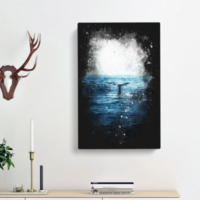 Blue Whale - Wrapped Canvas