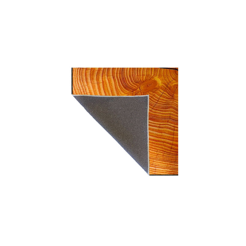 Tapis décoratif lavable orange, Sous-tapis rectangulaire 2 pi 4 po x 3 pi 11 po