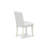 5 Piece Dining Room Table Set Includes a Round Dining Table with Dropleaf and 4 White Faux Leather Upholstered Parson Chairs, Linen White-155773771-155773775-155773776