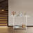 2 Tiers Freestanding Clear Acrylic Table With Open Shelves