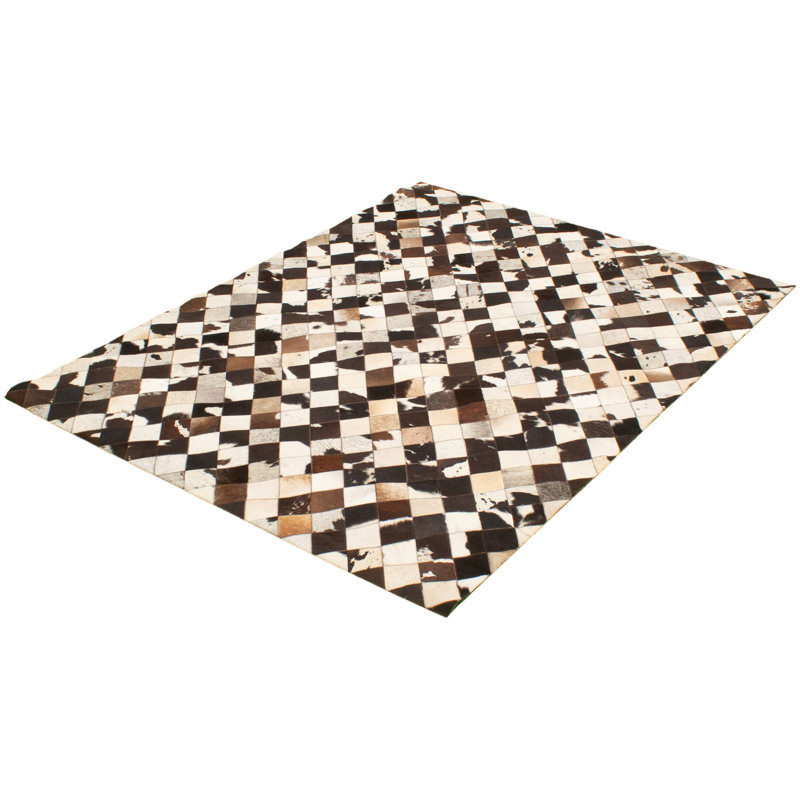 Cowhide Checkered Indoor Rug