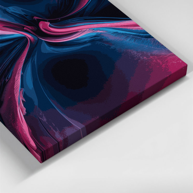 Art numérique sur toile, abstraction numérique 97, H 20 po x l 24 po