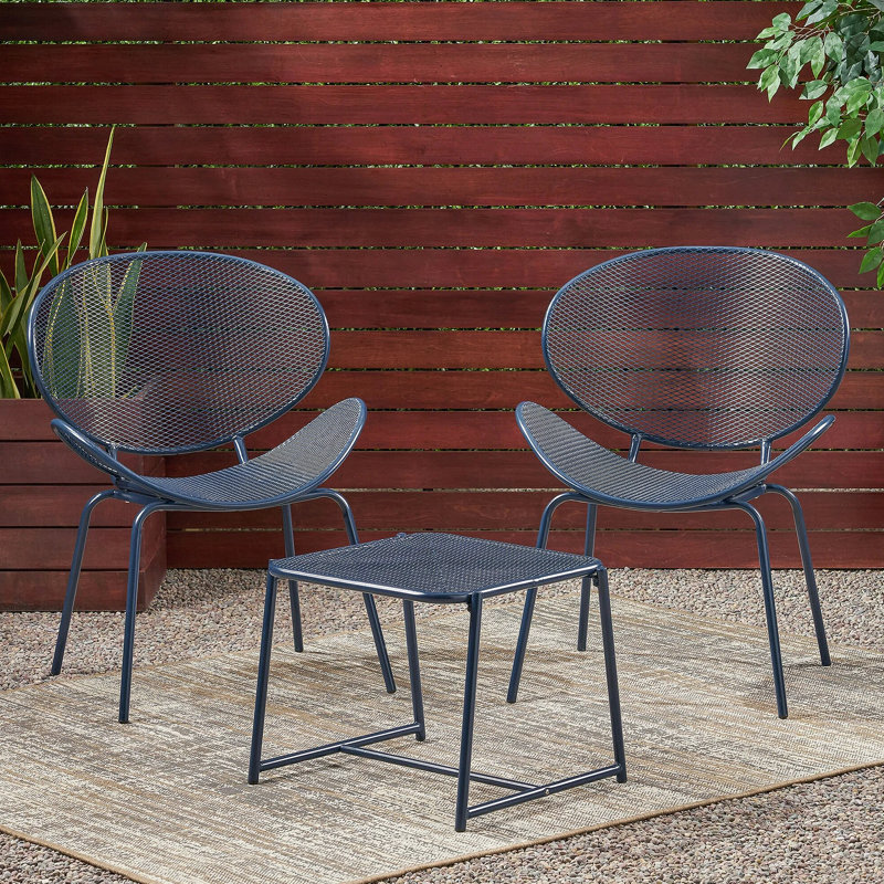 Elba Chat Set, Navy Blue