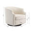 Fauteuil demi-tonneau pivotant en polyester Debbie-184753072