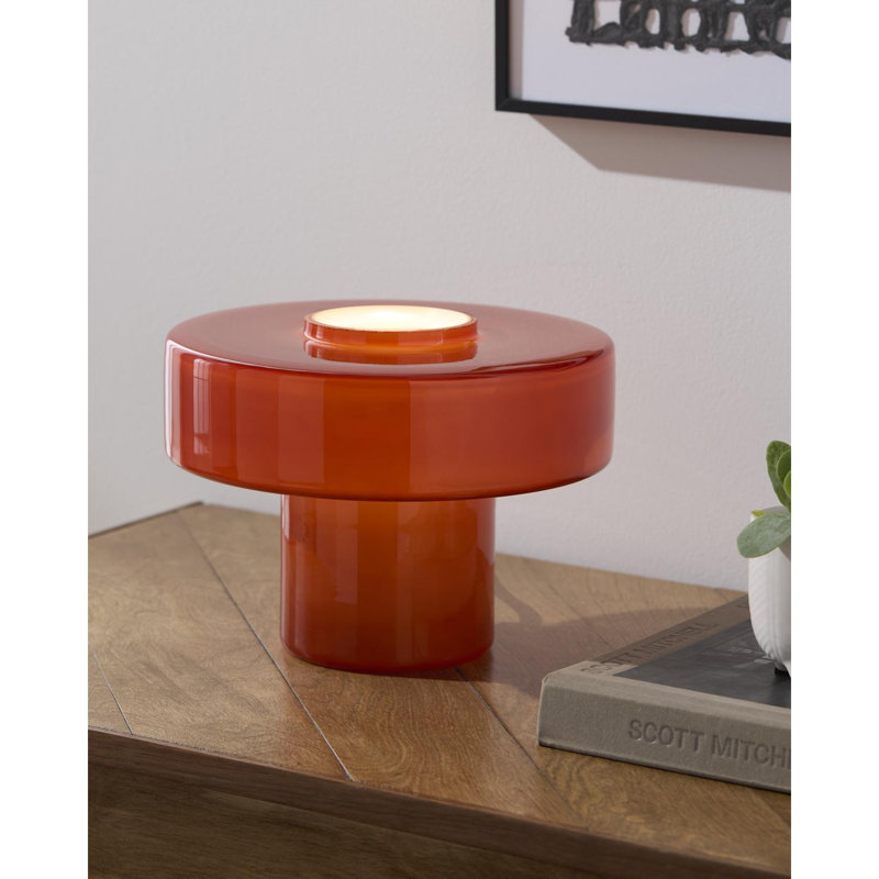 Lieselot Rainville Table Lamp, Red