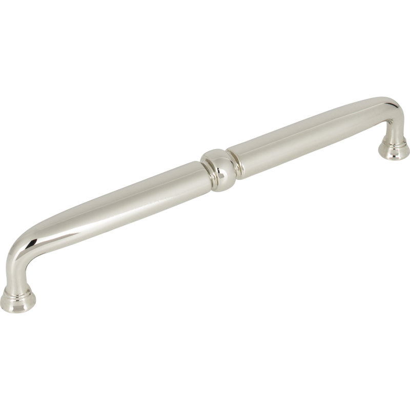 Henderson Bar pull, Polished Nickel, 7 9/16" Center to Center