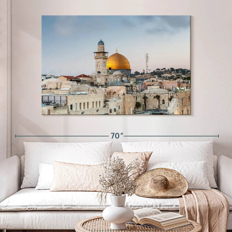 Sebbie Dome Of The Rock View, 34" H x 51" W