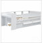 Lit de jour multifonctionnel avec tiroirs et couchette, station de charge USB-1713798112