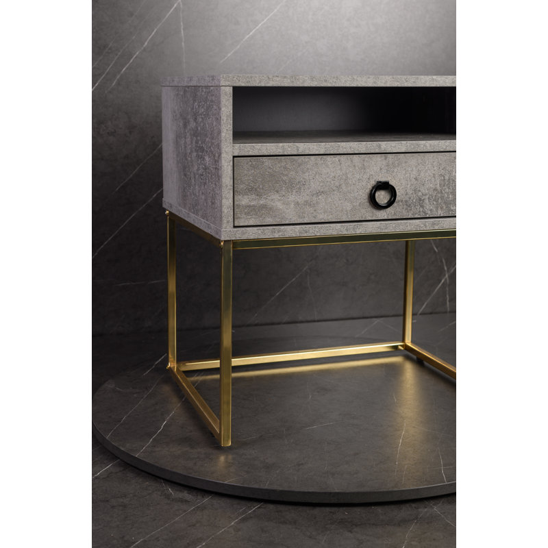 Golana 50.2cm W Bedside Table