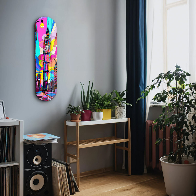 Peinture décorative en verre trempé