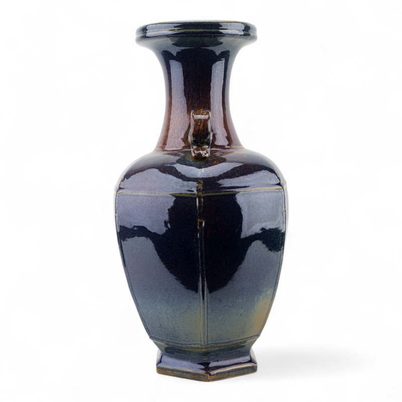 Porcelain Vase Run Glaze