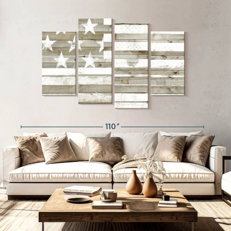 Borges Rustic Americana Flag