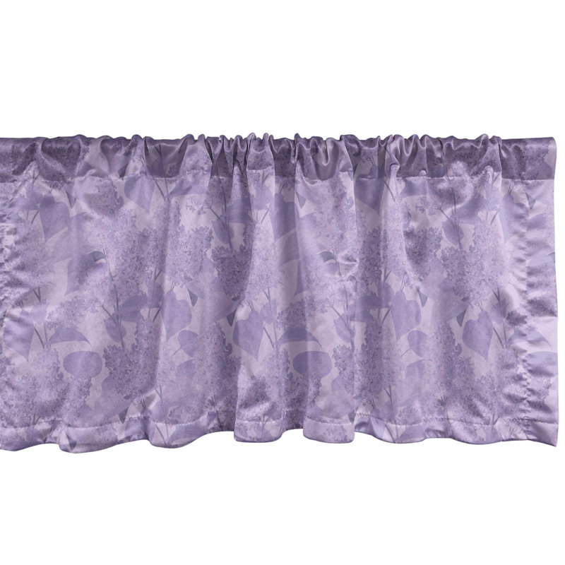 Ensemble de 2 cantonnières lilas Ambesonne, L 42 po x L 18 po