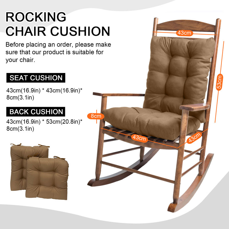 Indoor/Outdoor Seat/Back Cushion, Tan