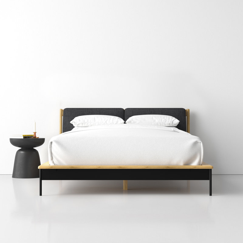 Raines Upholstered Bed, King, Black