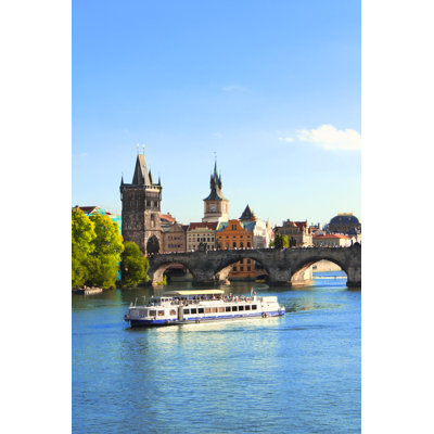Birgit Charles Bridge In Prague by Frentusha - Wrapped Canvas Print